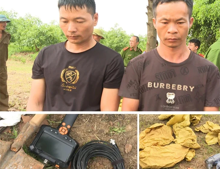 Tạm giữ hình sự hai nghi phạm Trung Quốc xâm phạm lăng mộ vua Lê Túc Tông