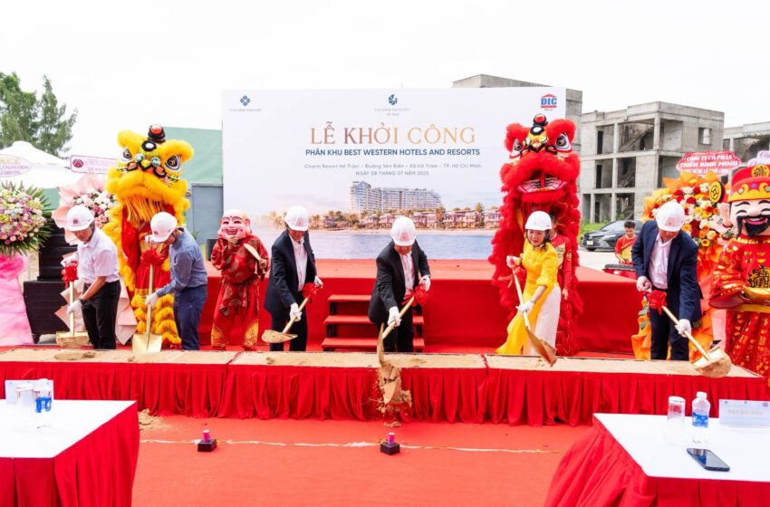 Khởi công phân khu đầu tiên của tổ hợp nghỉ dưỡng Charm Resort Hồ Tràm