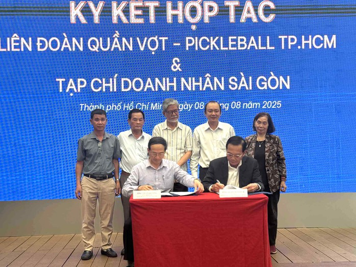  Tạp chí Doanh nhân Sài Gòn ký kết hợp tác phát triển quần vợt, pickleball